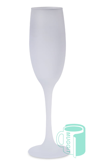 Champagne Flute Frosted Glass 6Oz - Image 3